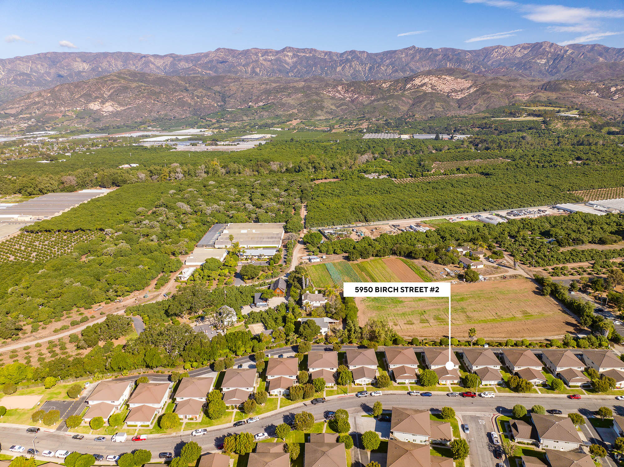 5950 Birch Street, Unit 2 Carpinteria, CA 93013 - Photo 24 of 33 Aerial mountains - 5950 Birch Street 2