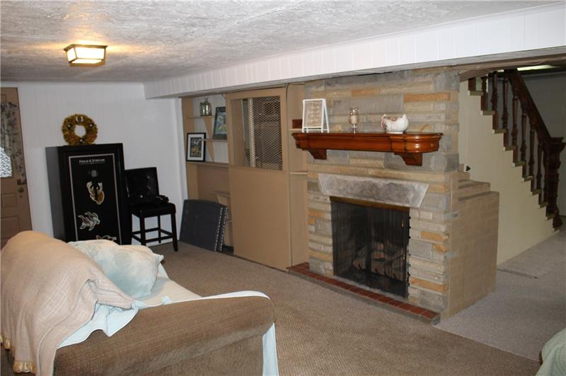 1237 Eckert Road Monaca, PA 15061 - Photo 15 of 19 Finished Gameroom/Fireplace