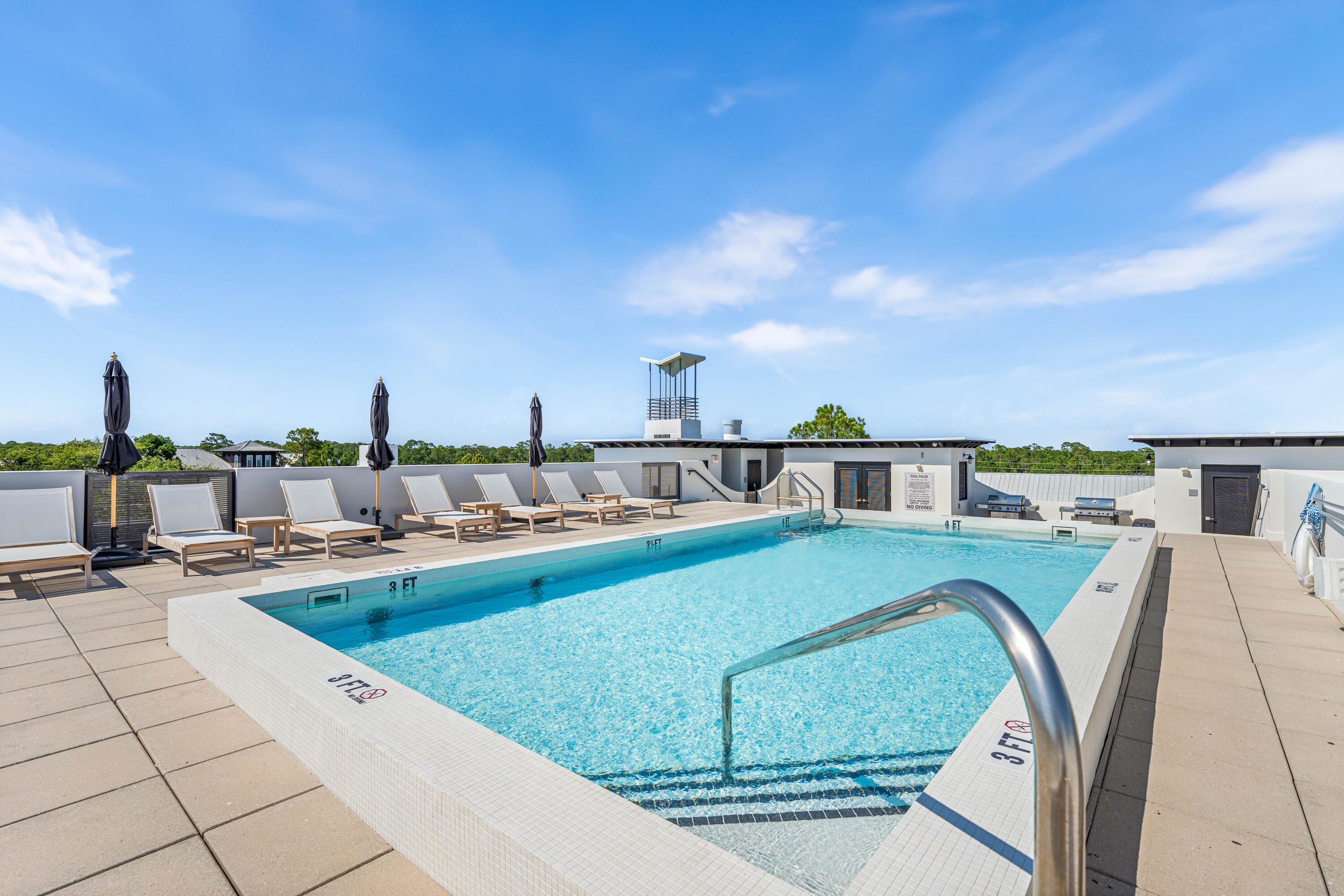 136 Georgetown Avenue, Unit 2D1 Inlet Beach, FL 32461 - Photo 15 of 80 a view of swimming pool with outdoor seating and kitchen view