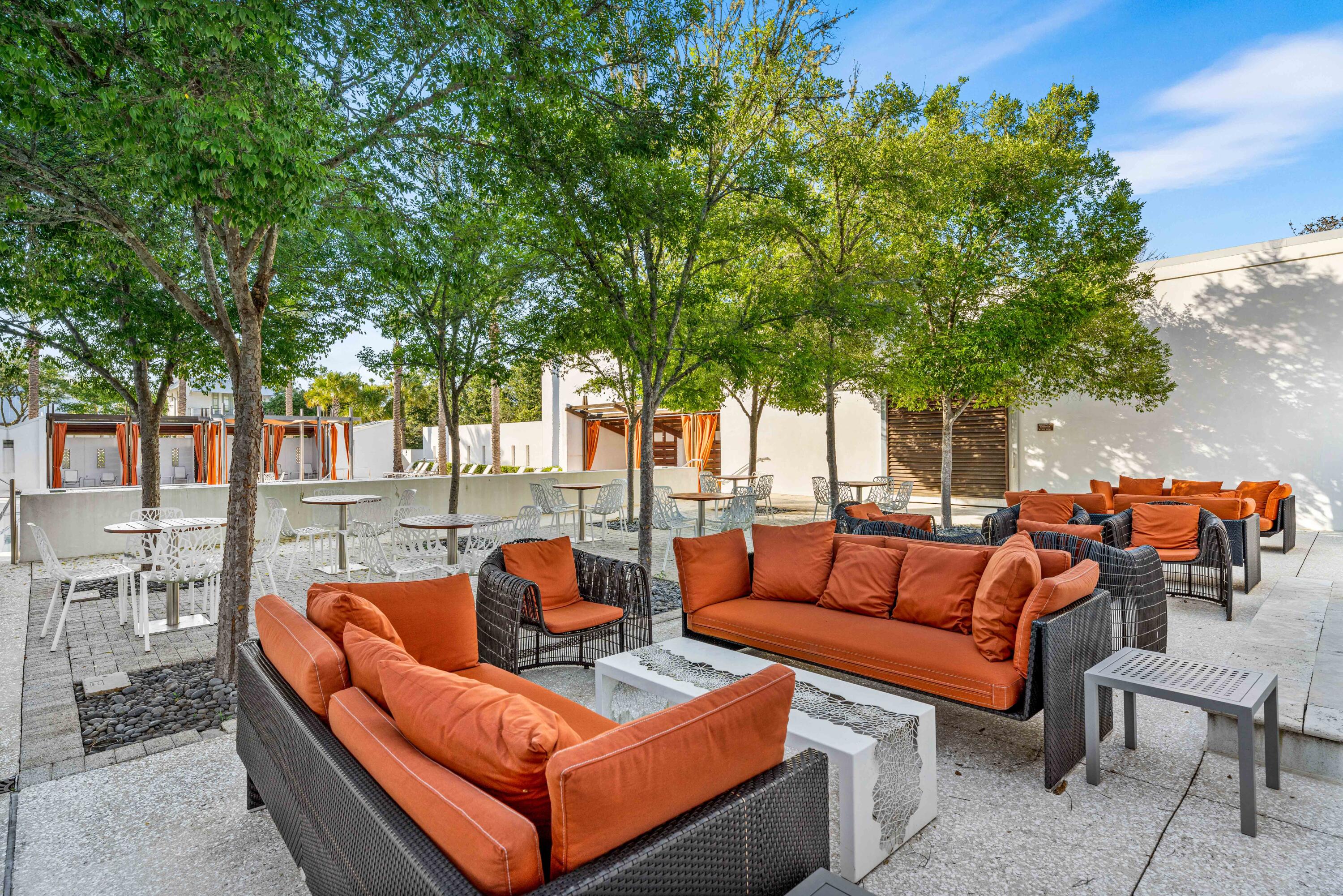 136 Georgetown Avenue, Unit 2D1 Inlet Beach, FL 32461 - Photo 72 of 80 a building outdoor space with patio furniture