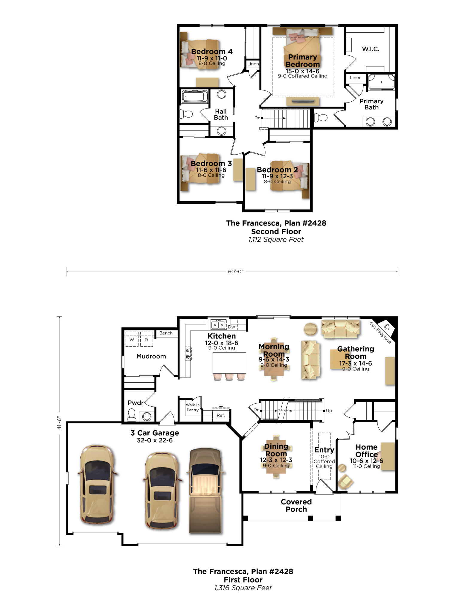 1575 Fairwinds Boulevard, Unit LT36 Mukwonago, WI 53149 - Photo 2 of 5 Francesca 2428 Garage Left