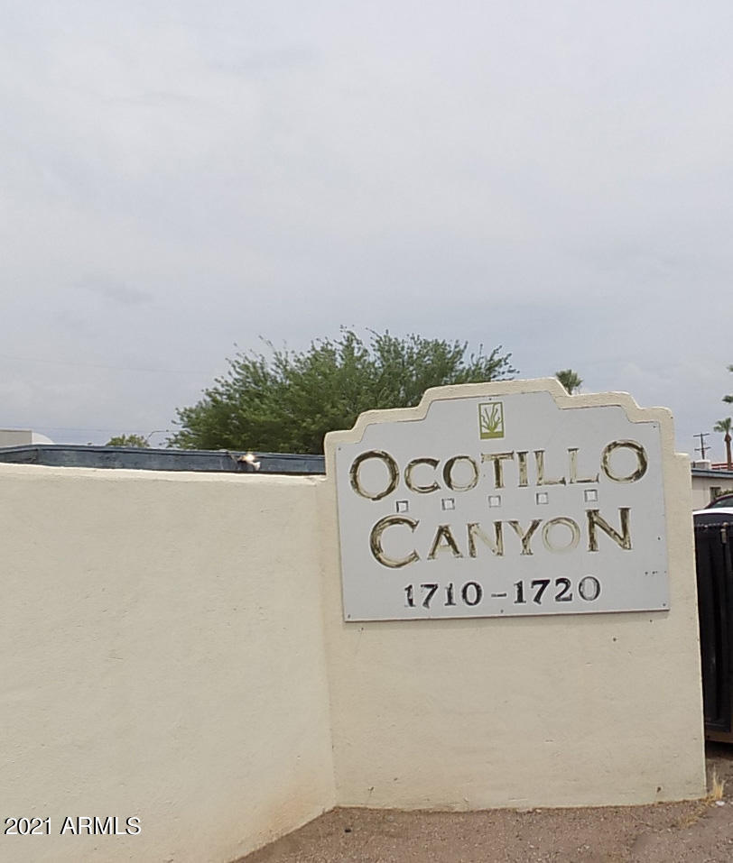 1712 East Ocotillo Road, Unit F Phoenix, AZ 85016 - Photo 2 of 5 Frt Sign