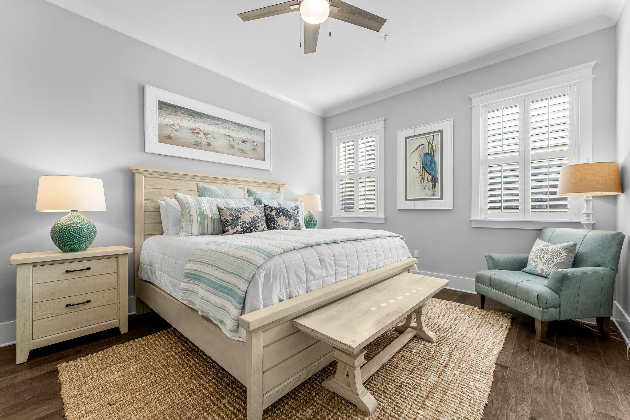 116 Gulfview Way Santa Rosa Beach, FL 32459 - Photo 5 of 59 a bedroom with a bed and a couch