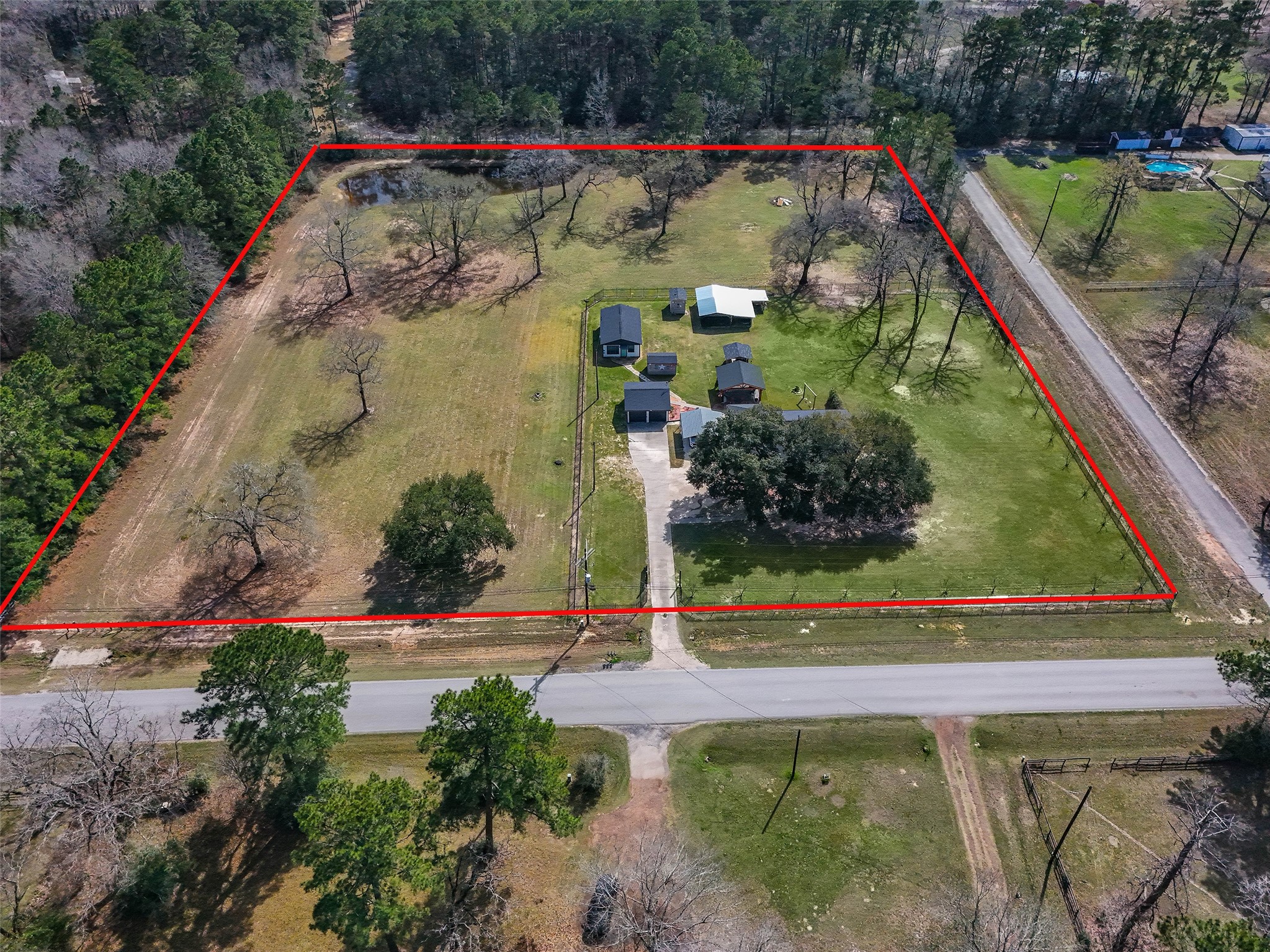 12998 Rocky Road Conroe, TX 77306 - Photo 11 of 50 a view of outdoor space with swimming pool