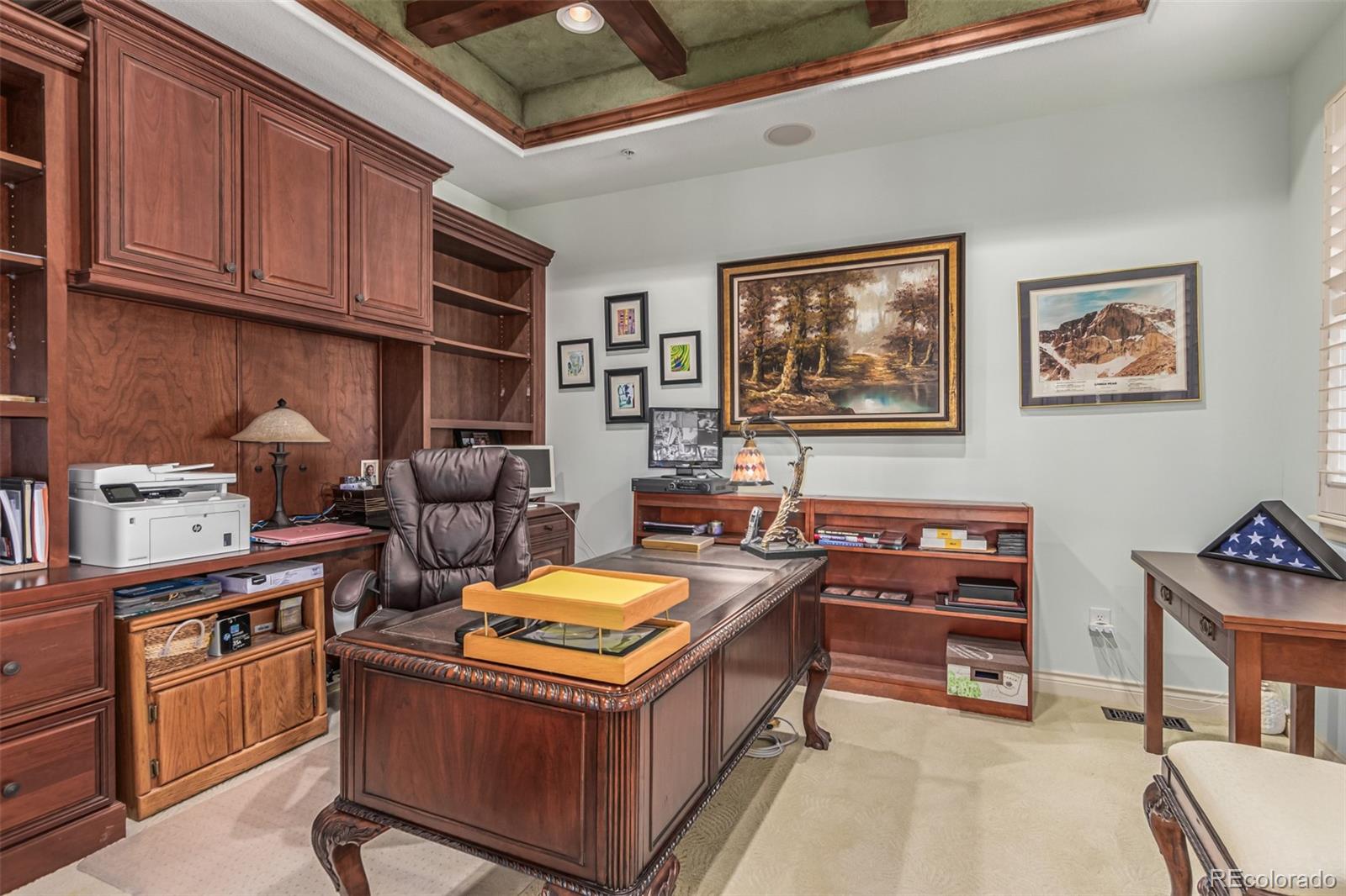 4318 Chateau Ridge Road Castle Rock, CO 80108 - Photo 18 of 50 a view of a workspace with furniture