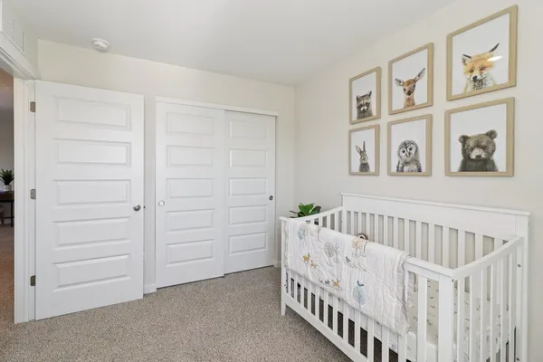 a view of an entryway with bedroom