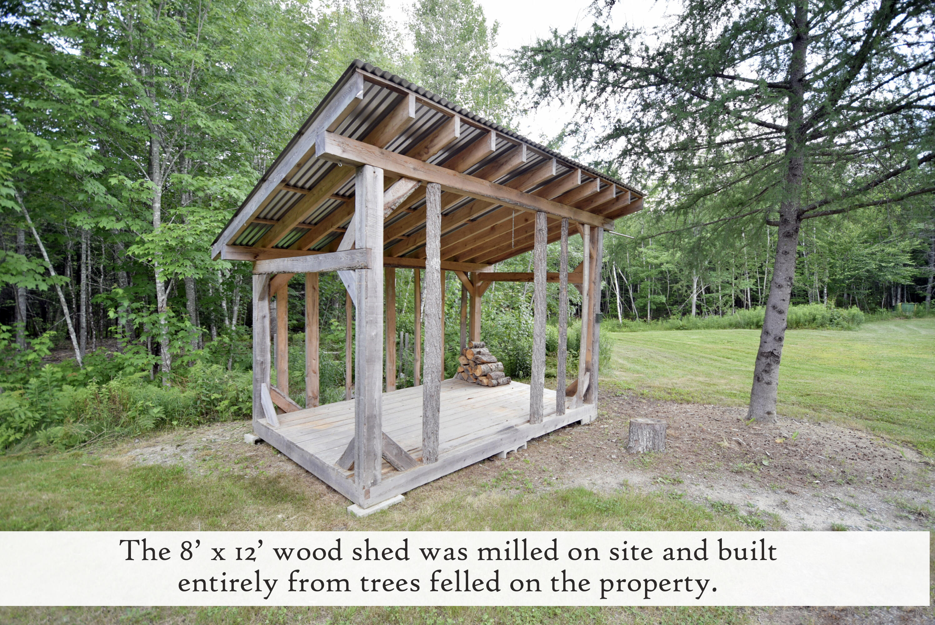 89 Frost Mill Road Mariaville, ME 04605 - Photo 19 of 37 wood shed, label