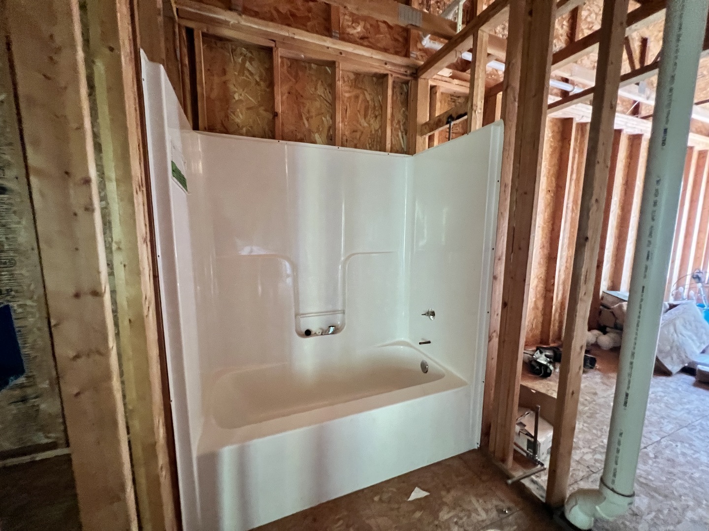 340 North Wooster Street Capron, IL 61012 - Photo 17 of 32 a bathroom with a bathtub and a shower