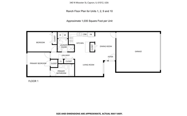 $1,220,000 | 340 North Wooster Street, Capron, IL 61012