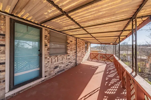 a view of a backyard with a snow