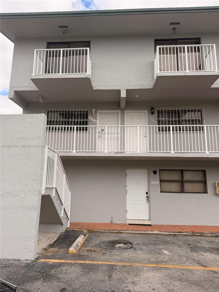 a front view of a house