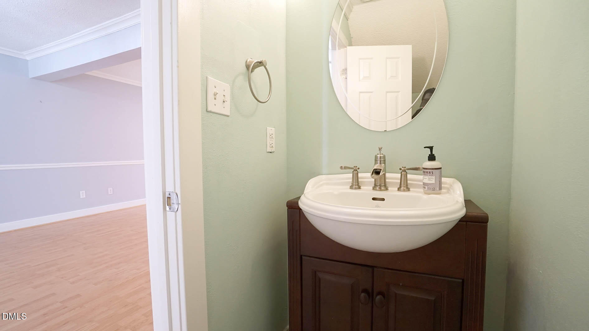 1427 Quarter Point Raleigh, NC 27615 - Photo 15 of 38 a bathroom with a sink a mirror and a vanity