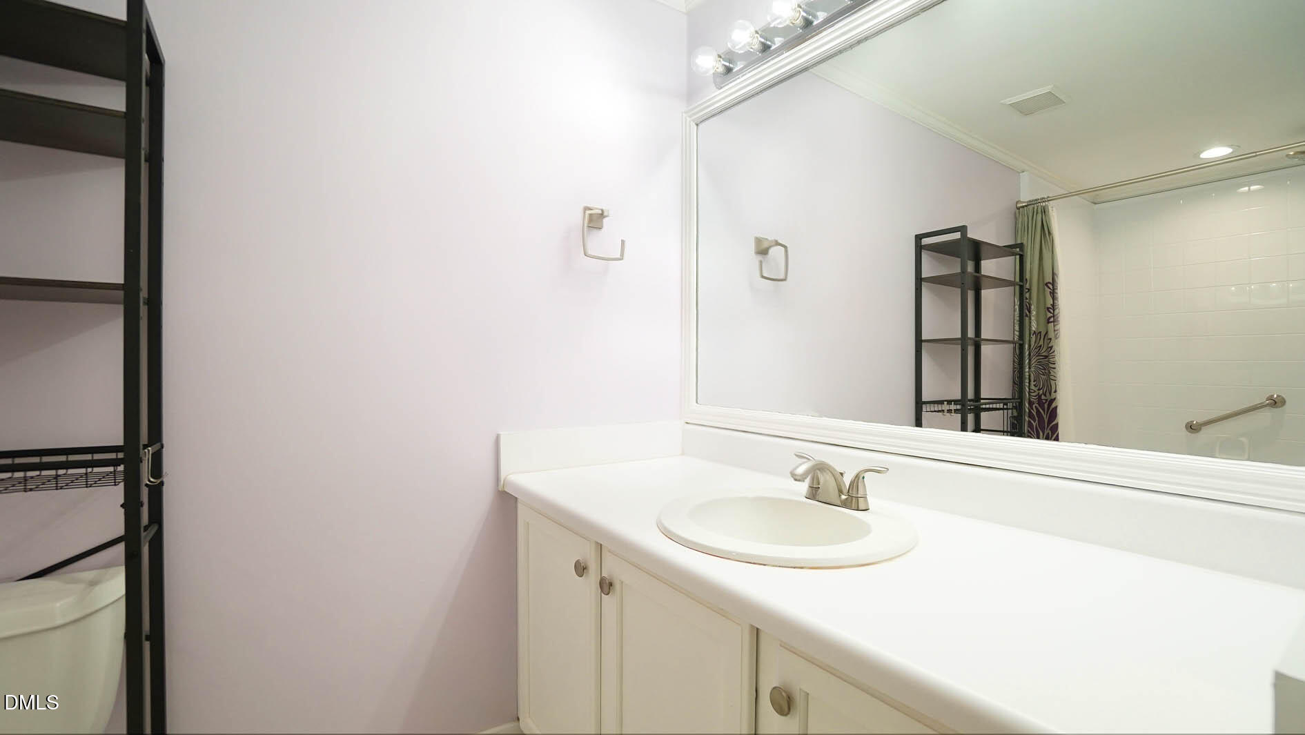 1427 Quarter Point Raleigh, NC 27615 - Photo 22 of 38 a bathroom with a sink and a mirror