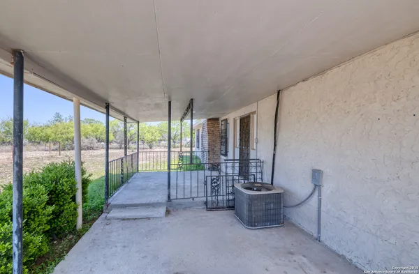 a view of a porch