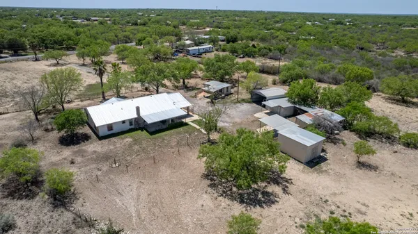 an aerial view of multiple house