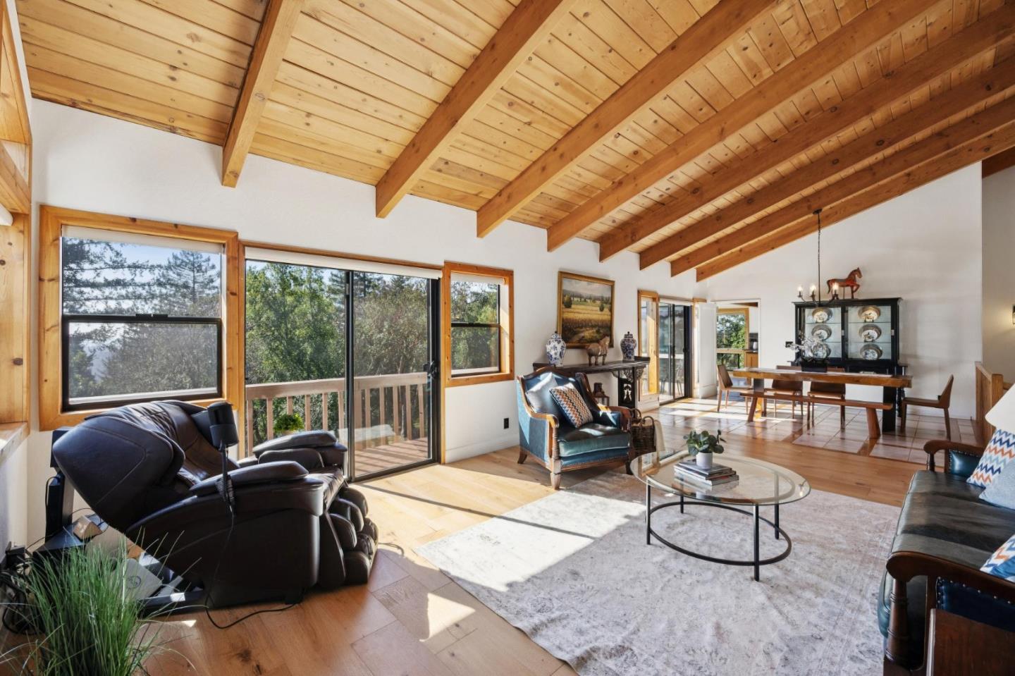 600 Ridge Top Road Los Gatos, CA 95033 - Photo 15 of 81 a living room with furniture and a large window