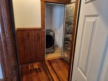 a view of a door and wooden door