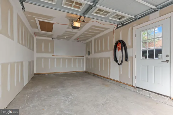 a view of an entryway with a window