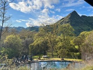 44159 Redbud Trail Three Rivers, CA 93271 - Photo 101 of 103 a view of a backyard with swimming pool and mountains