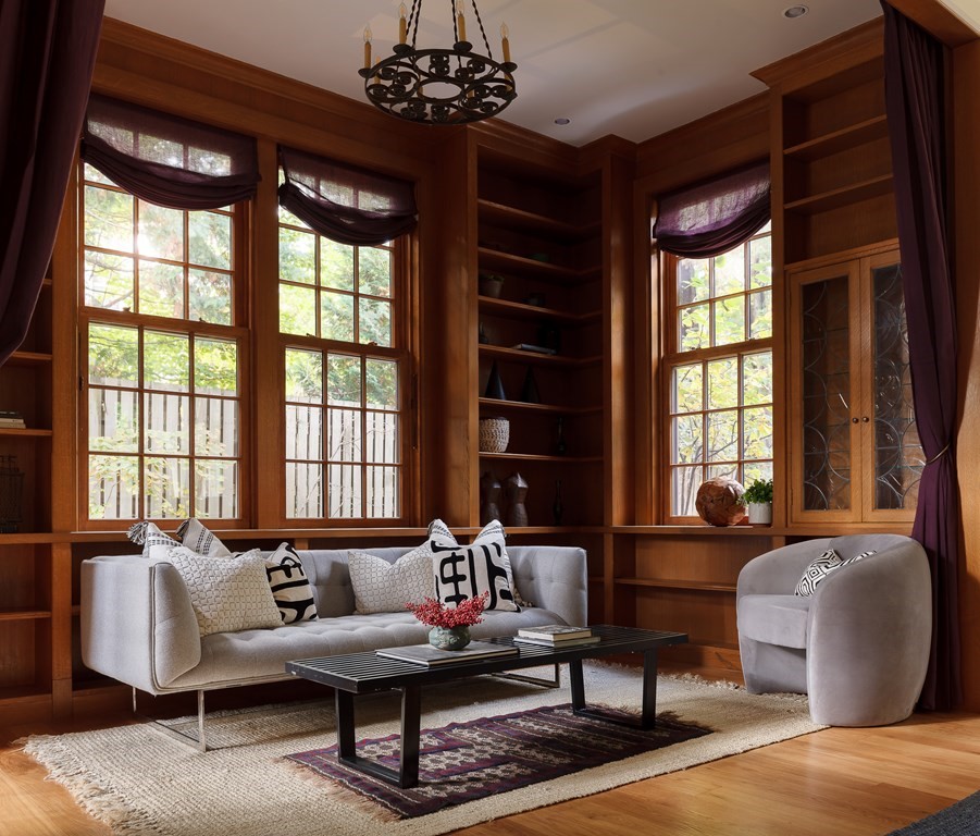 11 Hemlock Road Cambridge, MA 02138 - Photo 14 of 35 a living room with furniture and a large window