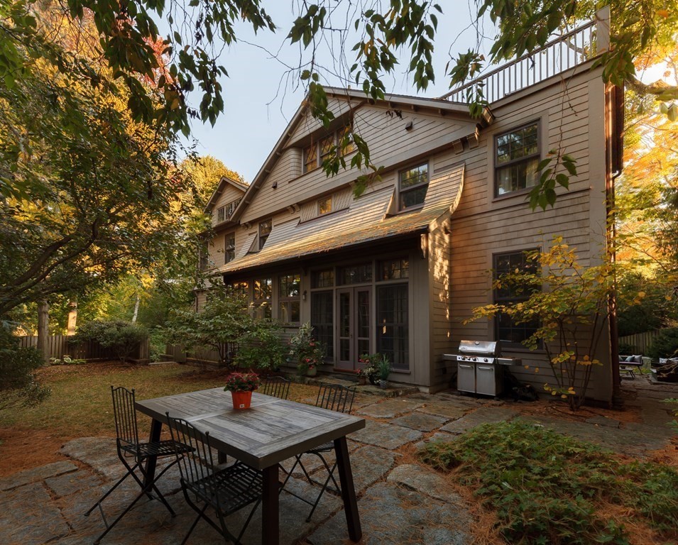 11 Hemlock Road Cambridge, MA 02138 - Photo 33 of 35 front view of a house with a patio