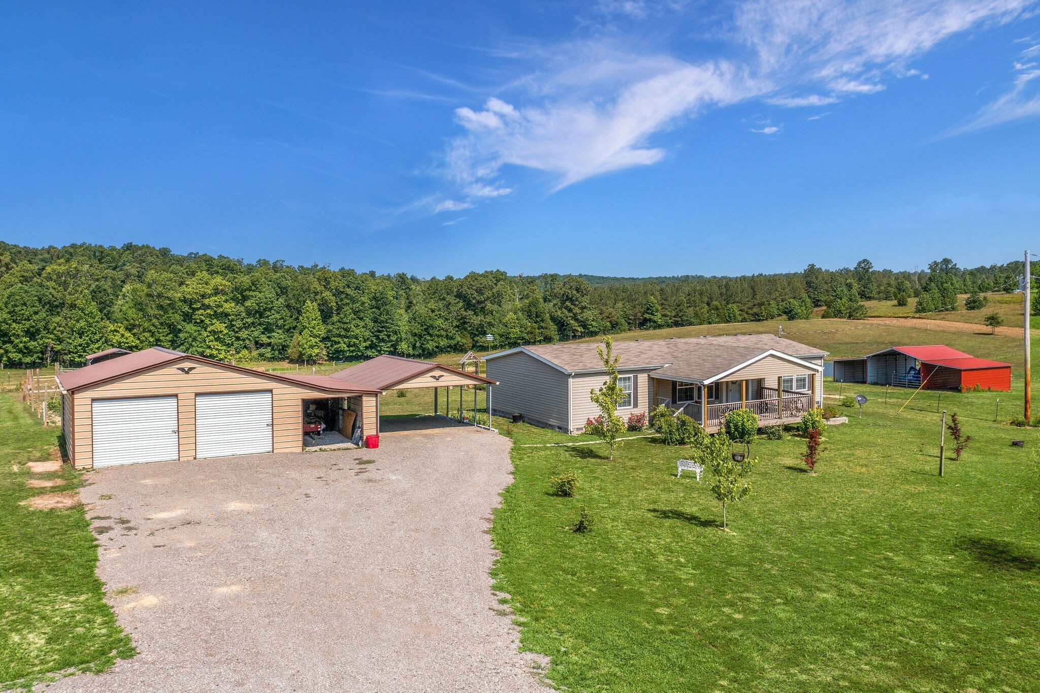 4585 West Tennessee City Road McEwen, TN 37101 - Photo 44 of 55 a view of house with outdoor space and mountains