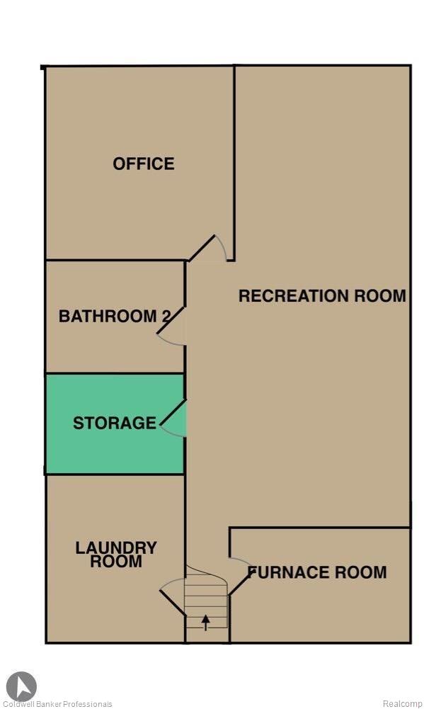 301 East Road Holly, MI 48442 - Photo 34 of 34 Floor plan of the basement **measurements are not exact**