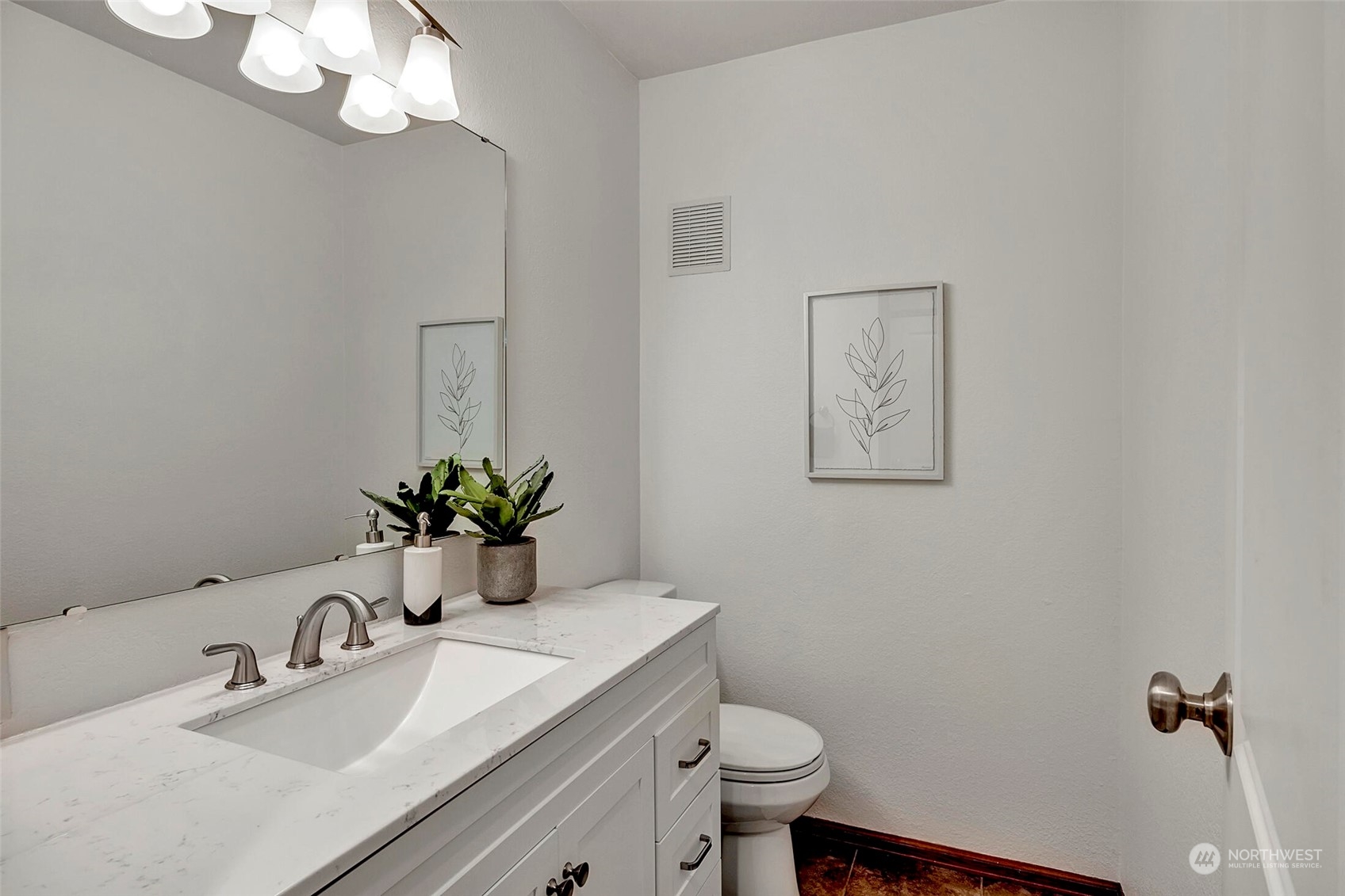 5300 Northeast 16th Street Renton, WA 98059 - Photo 17 of 38 a bathroom with a sink vanity granite and toilet