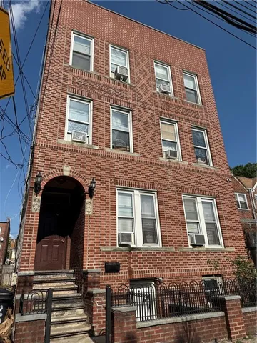 a front view of a building