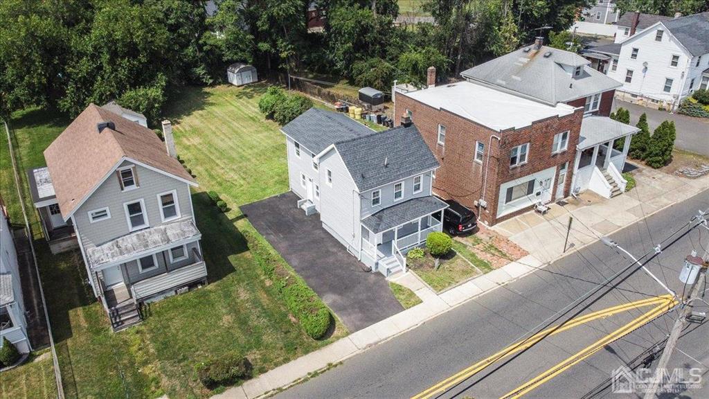 8 Main Street Matawan, NJ 07747 - Photo 27 of 36 an aerial view of a house with garden space and street view