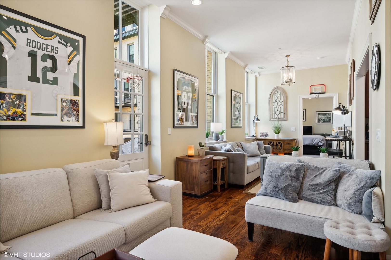 1041 Ridge Road, Unit 217 Wilmette, IL 60091 - Photo 4 of 19 a living room with furniture and a large window