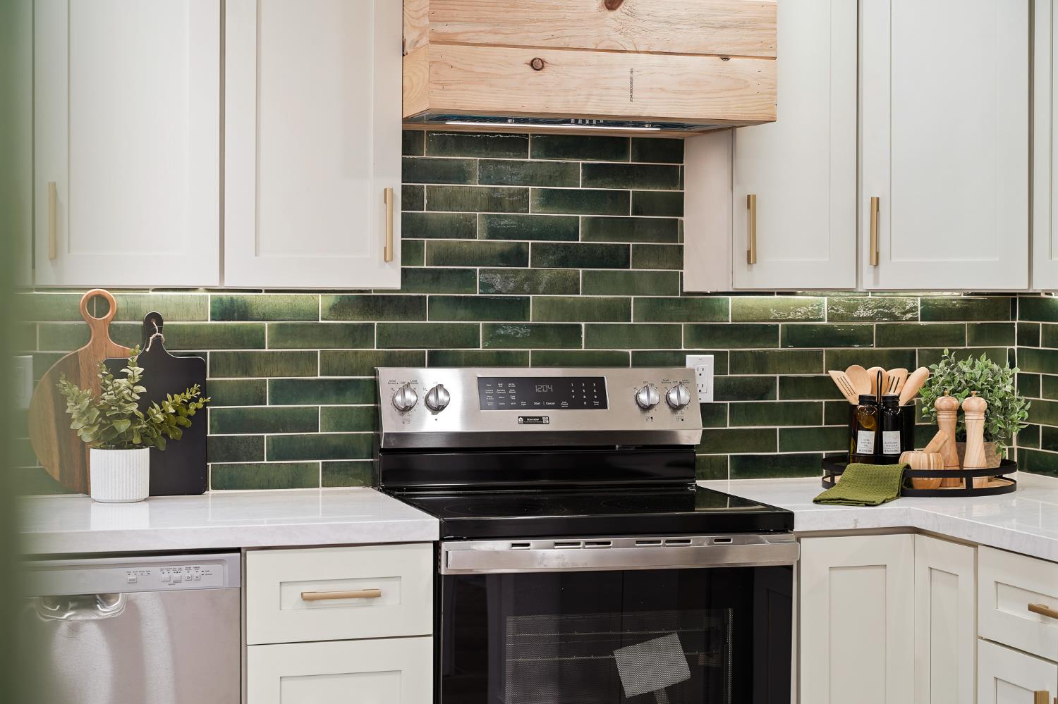 335 West Clover Road Tracy, CA 95376 - Photo 16 of 49 a kitchen with a stove and cabinets