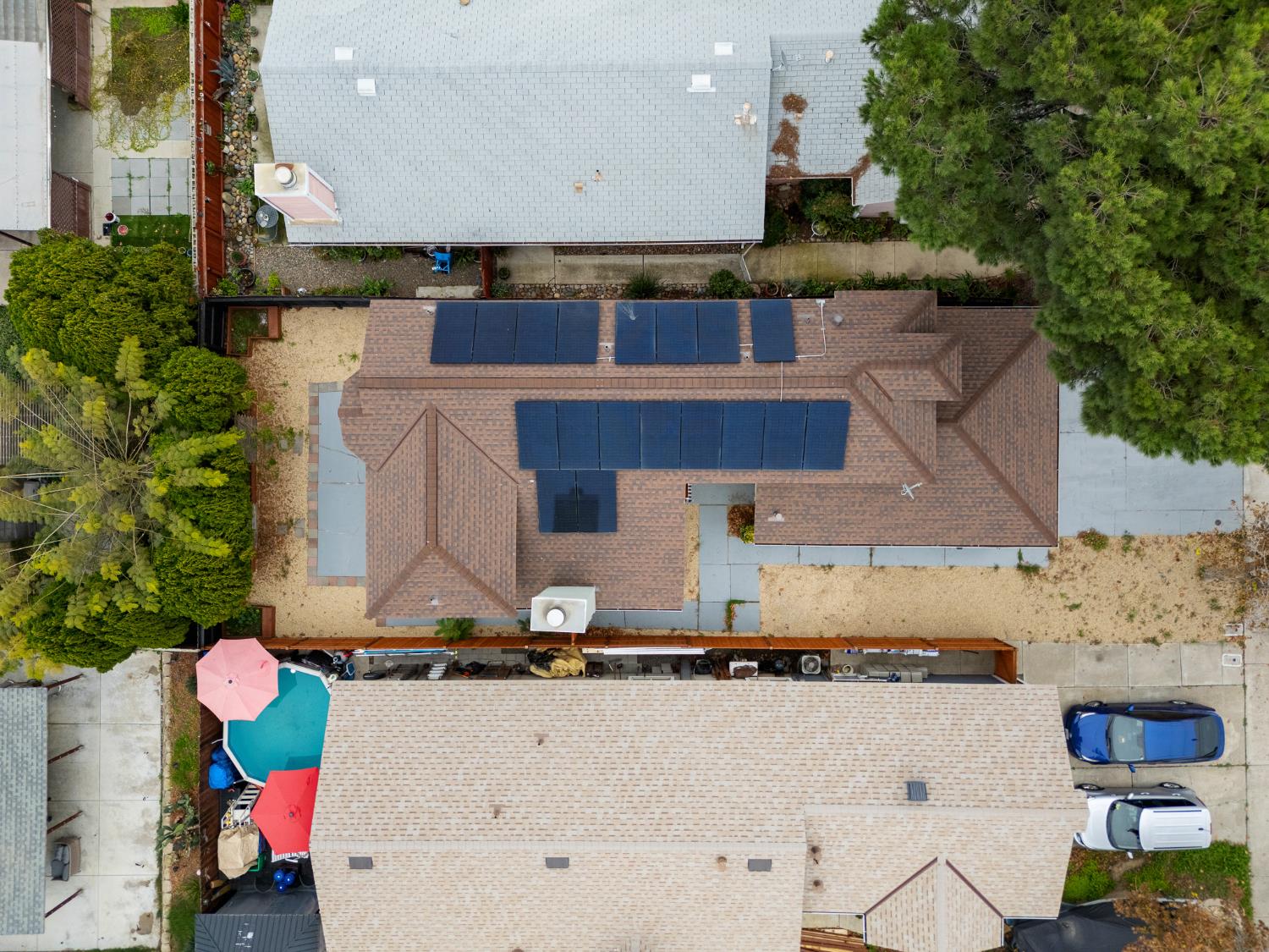 335 West Clover Road Tracy, CA 95376 - Photo 41 of 49 a aerial view of a house with a yard and sitting area