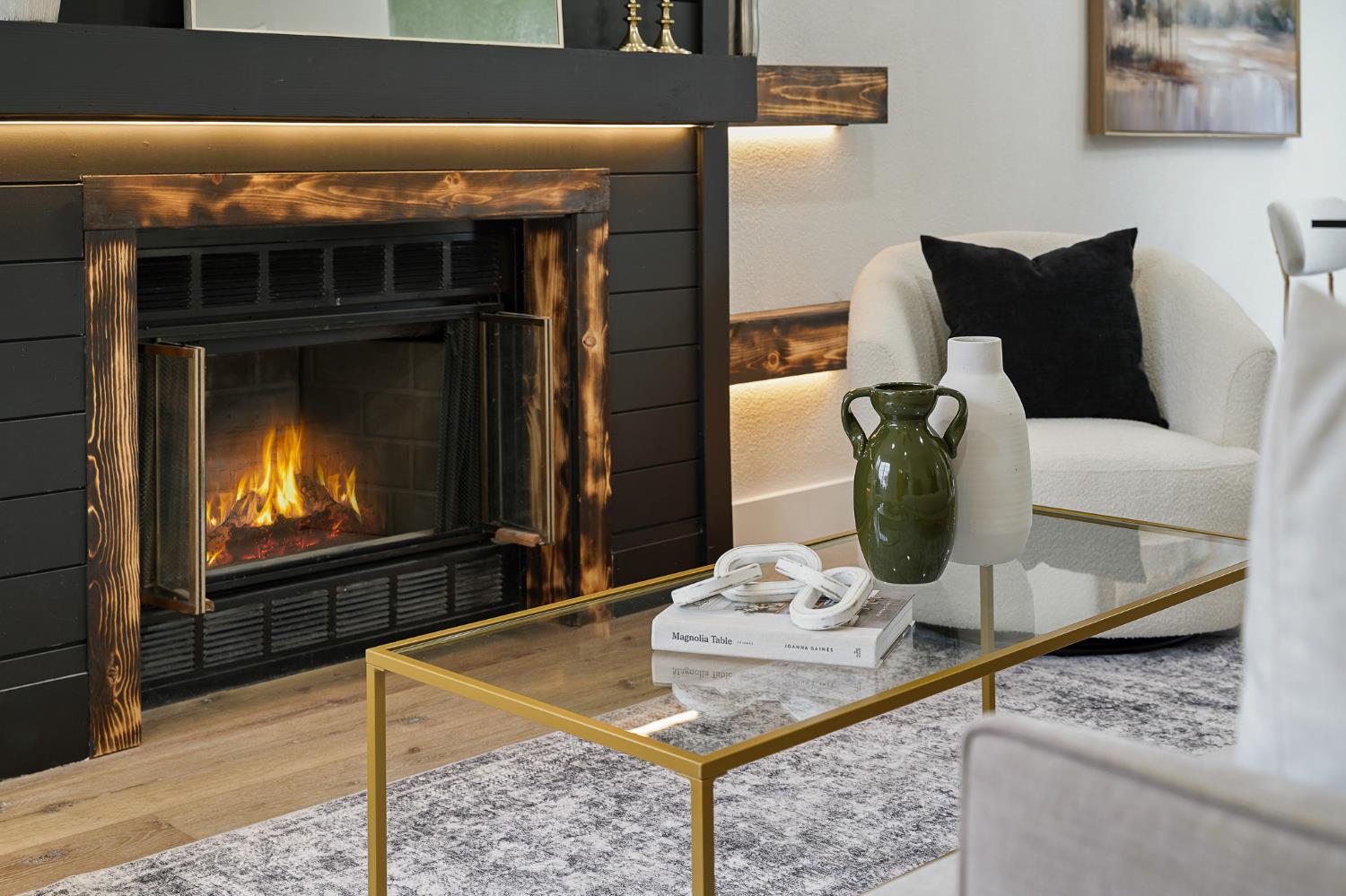 335 West Clover Road Tracy, CA 95376 - Photo 8 of 49 a living room with furniture and a fireplace