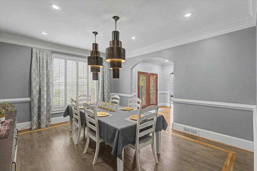 122 Ridge View Drive Ball Ground, GA 30107 - Photo 12 of 84 a view of a dining room with furniture window and wooden floor