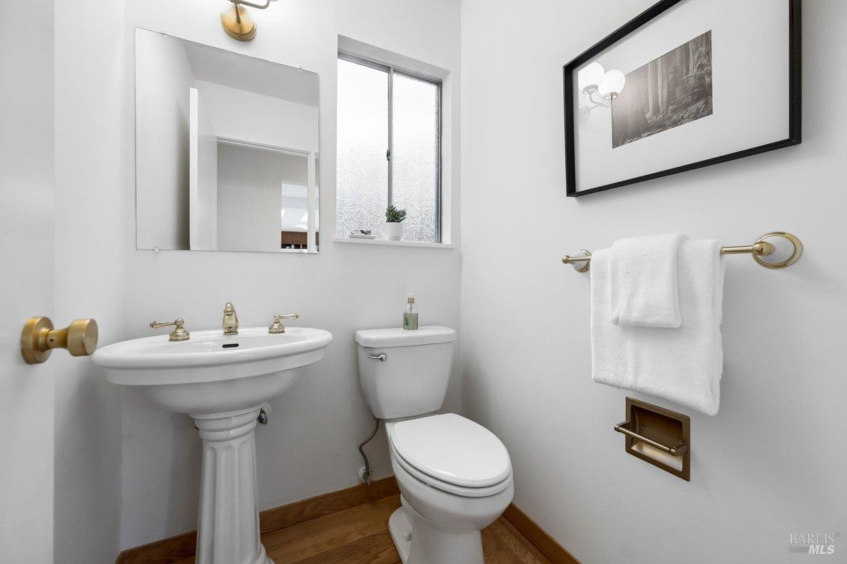 42 Underhill Road Mill Valley, CA 94941 - Photo 33 of 76 half bathroom on main level