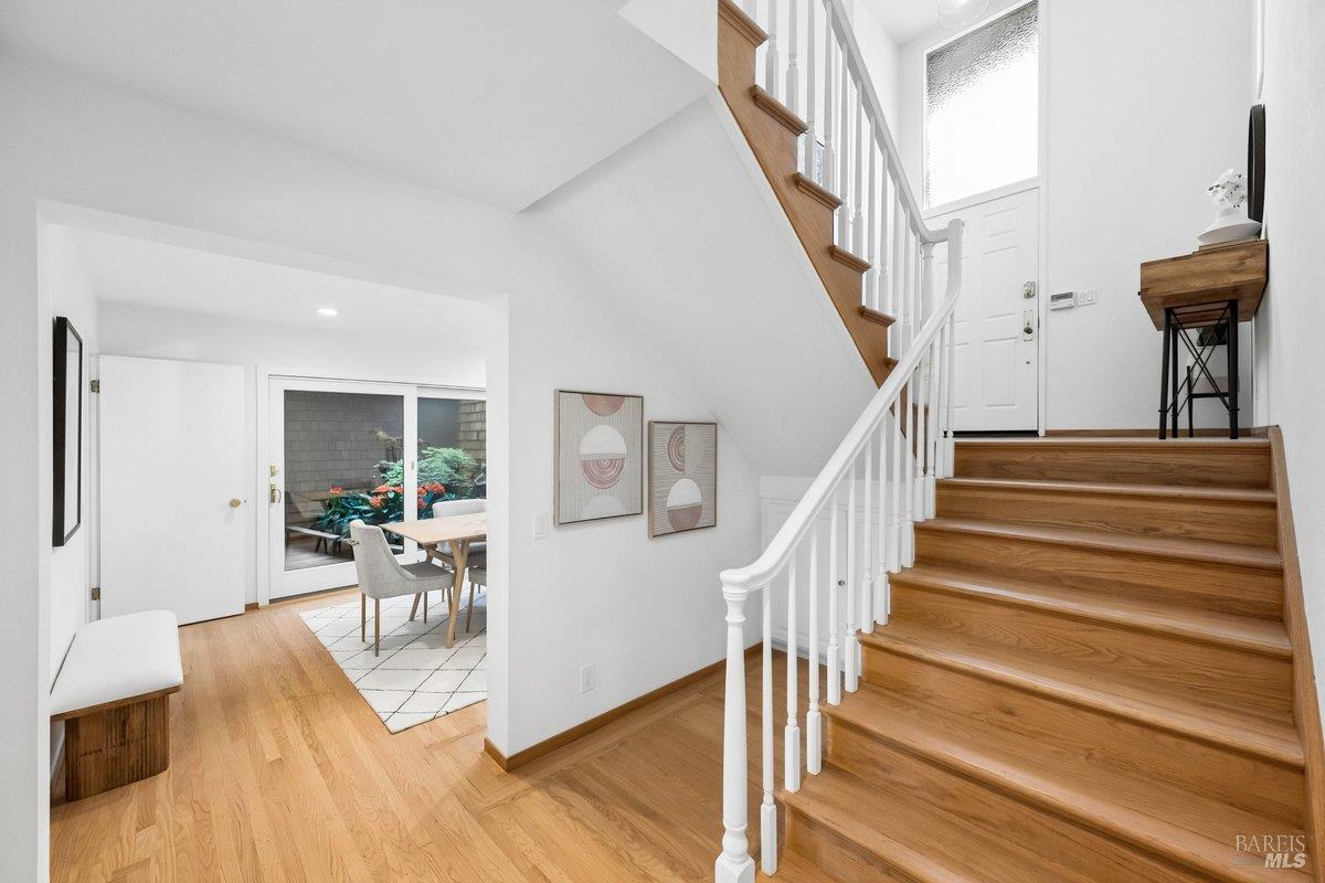 42 Underhill Road Mill Valley, CA 94941 - Photo 34 of 76 Stairs to front door as well as bedroom wing