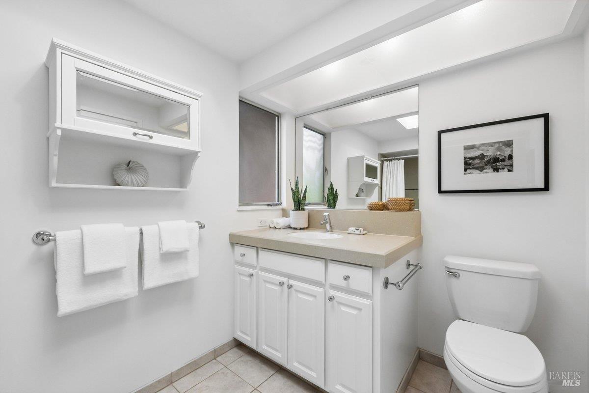 42 Underhill Road Mill Valley, CA 94941 - Photo 41 of 76 Upstairs hall bathroom near bedrooms #2 and #3
