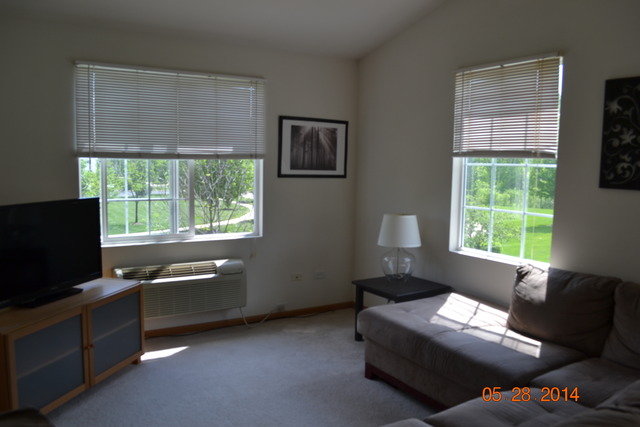 1446 McClure Road, Unit 1446 Aurora, IL 60505 - Photo 6 of 9 a living room with furniture and a flat screen tv