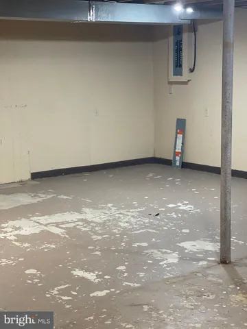 a view of a bathroom with a glass door