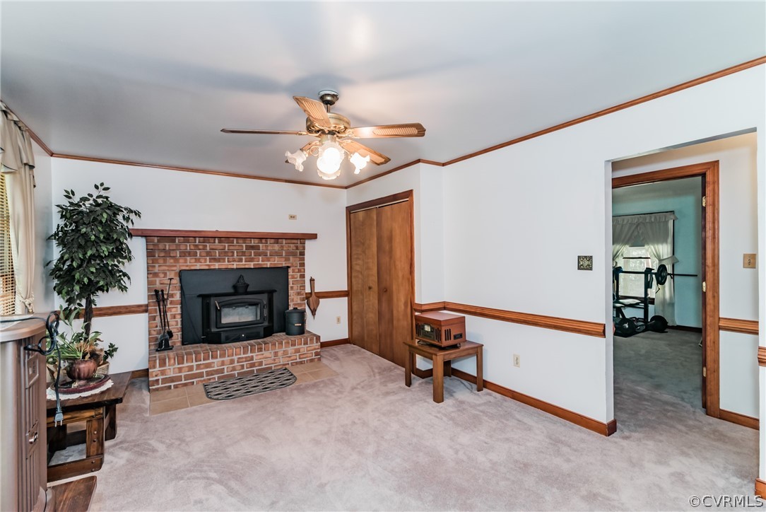 12720 River Road Chesterfield, VA 23838 - Photo 17 of 33 a view of an empty room with a fireplace