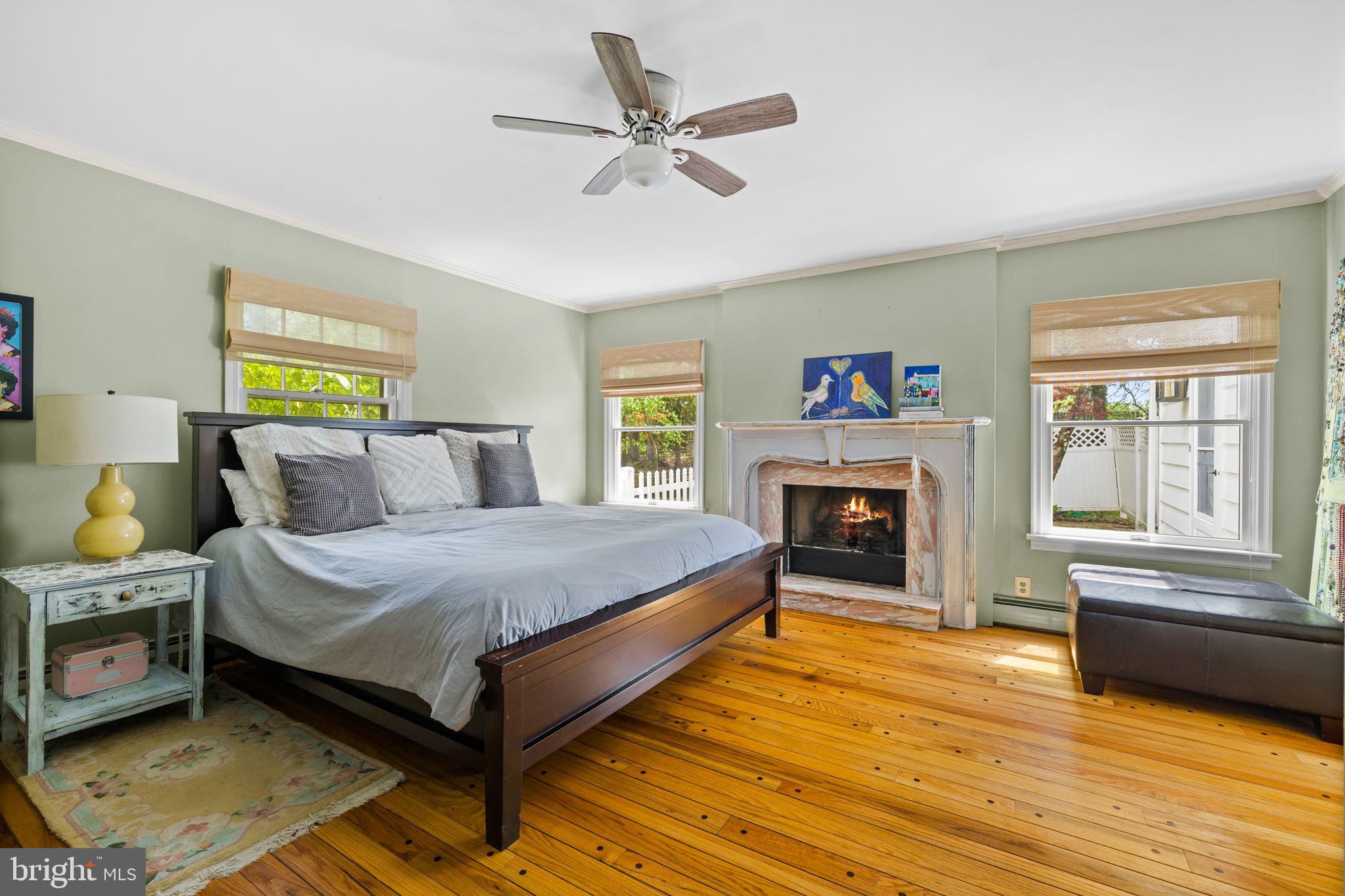 65 Covered Bridge Road New Hope, PA 18938 - Photo 10 of 117 a bed room with a bed and a fireplace