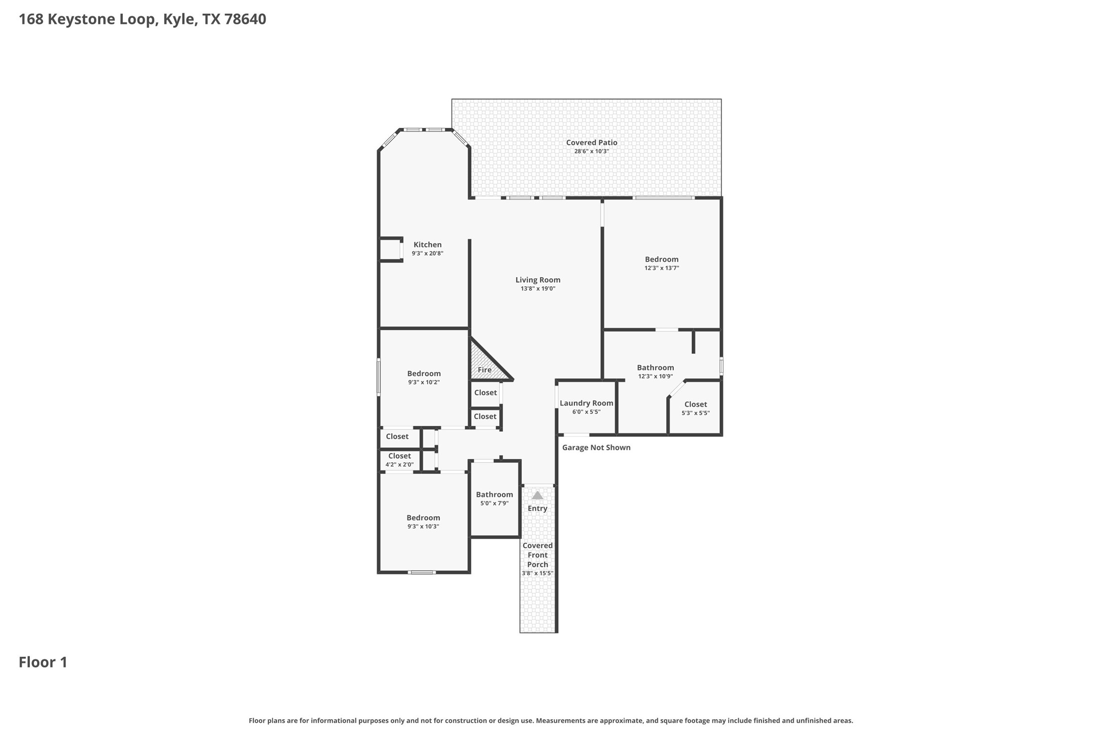168 Keystone Loop Kyle, TX 78640 - Photo 23 of 23 View of property floor plan