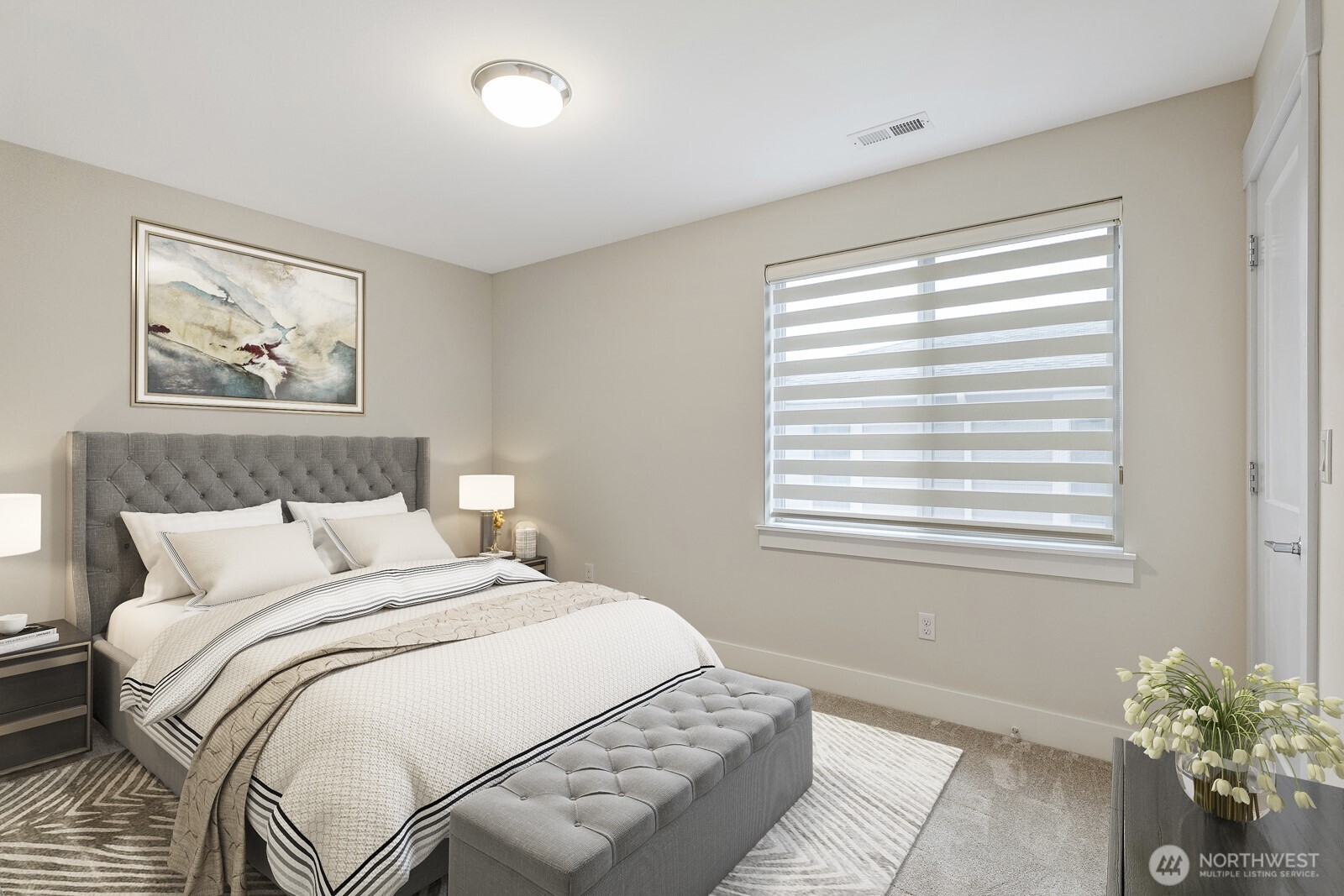 4526 327th Place Northeast Carnation, WA 98014 - Photo 25 of 36 a bedroom with a bed and a window