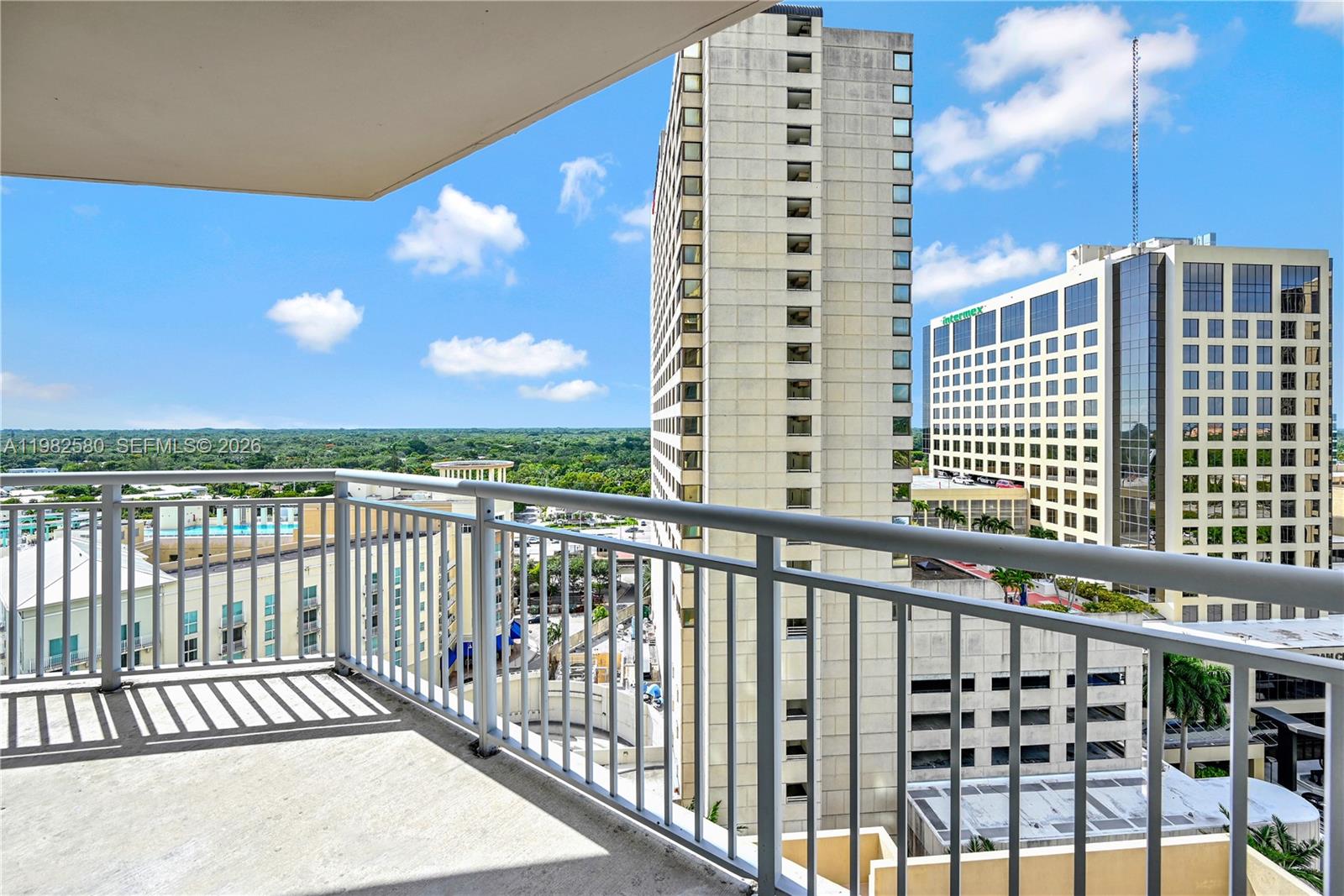 9055 Southwest 73rd Court, Unit 1104 Miami, FL 33156 - Photo 15 of 19 a view of balcony with city view