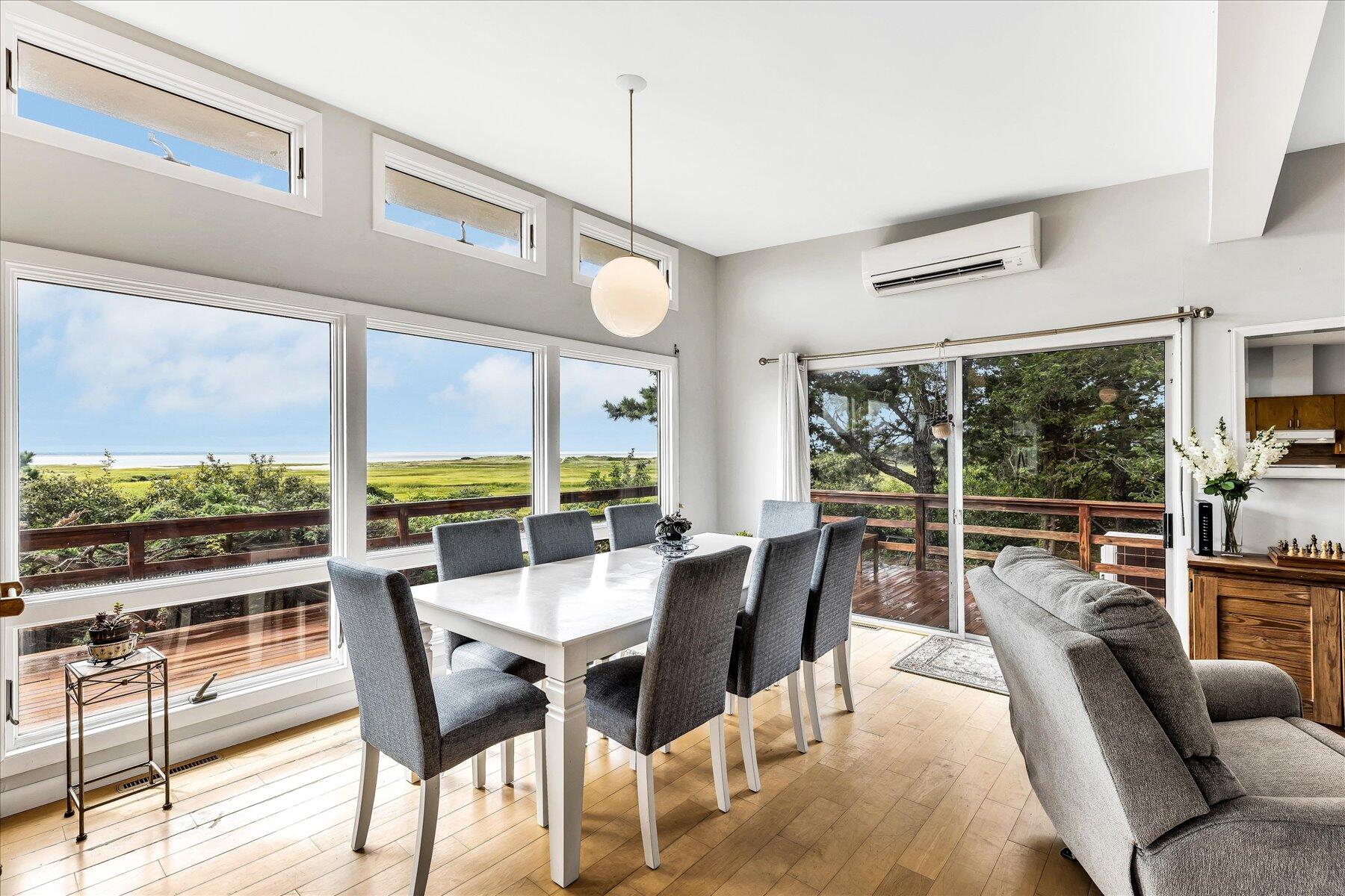 60 5th Avenue Wellfleet, MA 02667 - Photo 11 of 42 a view of a dining room with furniture window and outside view