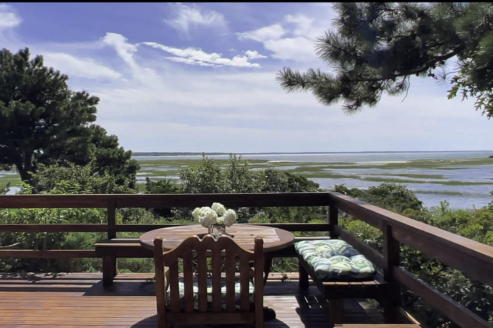 60 5th Avenue Wellfleet, MA 02667 - Photo 38 of 42 a view of a balcony with an outdoor seating