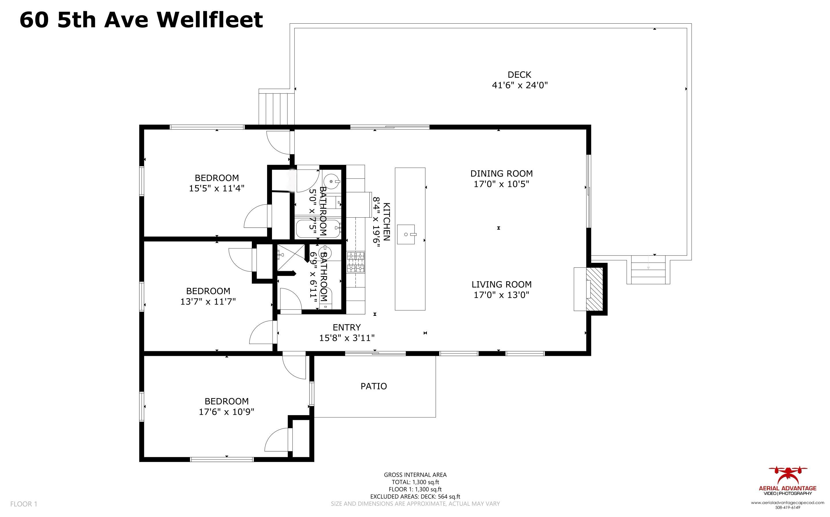60 5th Avenue Wellfleet, MA 02667 - Photo 42 of 42 a picture of a floor plan