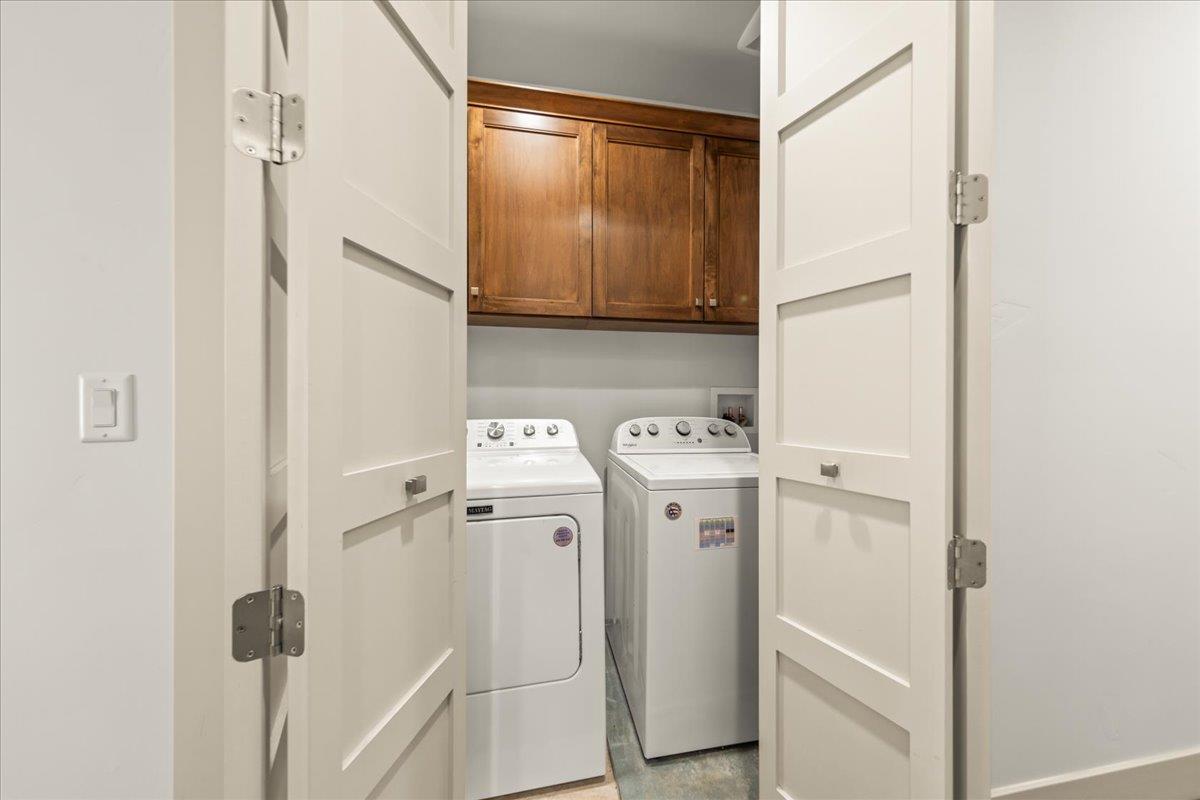 361 Collado Drive Scotts Valley, CA 95066 - Photo 21 of 37 a utility room with dryer and washer