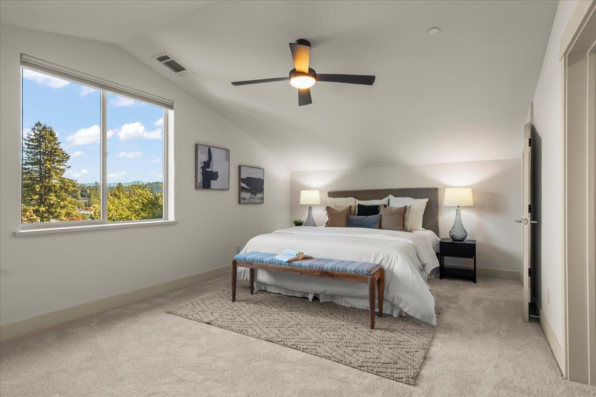 361 Collado Drive Scotts Valley, CA 95066 - Photo 25 of 37 a bedroom with a bed and window